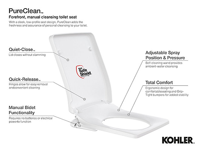 Kohler - PureClean™  Bidet Seat - Forefront